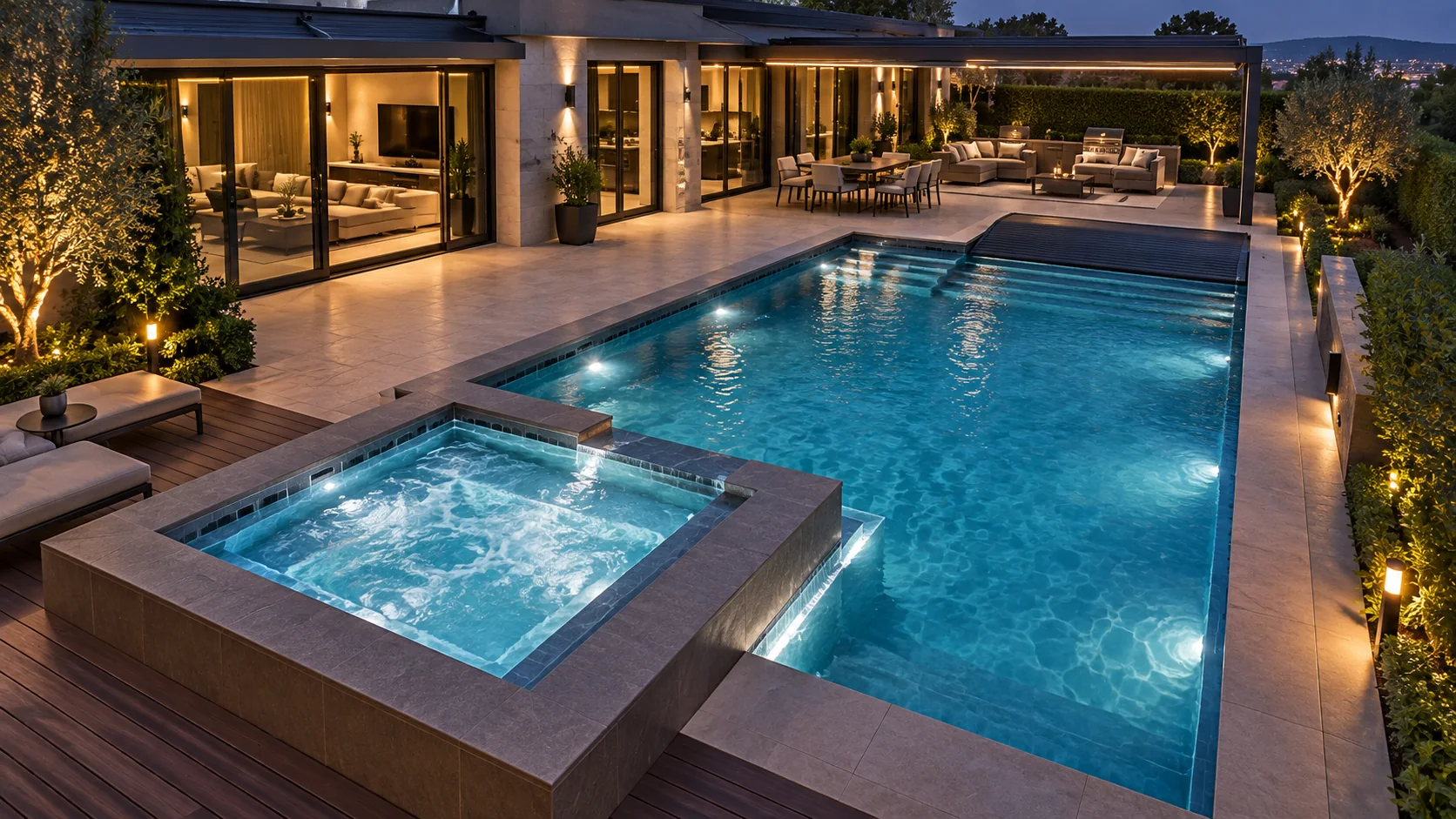 Caméra de la piscine et du spa